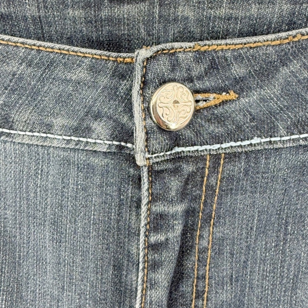 Luciano Dante Blue Denim Jeans Womens 13/14 Embellished Pockets - Picture 4 of 13